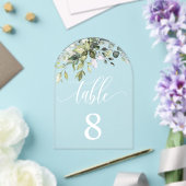 Invitations En Acrylique Eucalyptus Feuille Mariage événement assis carte t (Insitu (Mariage))