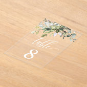 Invitations En Acrylique Eucalyptus Feuille Mariage événement assis carte t (Poser)