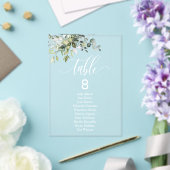 Invitations En Acrylique Eucalyptus Feuille Mariage, événement siège tablea (Insitu (Mariage))