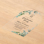 Invitations En Acrylique Eucalyptus Graduation Party (Poser)