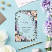 Invitations En Acrylique Eucalyptus, Lavender & Champagne Blush Wedding (Insitu (Mariage))