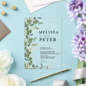 Invitations En Acrylique Eucalyptus Mariage rustique (Insitu (Mariage))