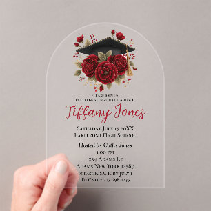 Invitations En Acrylique Faire annonce de remise de diplôme avec photo
