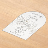 Invitations En Acrylique Faire et aérien carton d'invitation en acrylic à m (Poser)