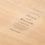 Invitations En Acrylique Faire Mariage à l'Arche (Poser)