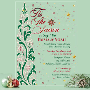 Invitations En Acrylique Faire Mariage Arbre De Noël Décoratif De La Saison