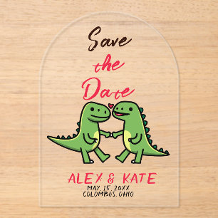 Invitations En Acrylique Faire part de mariage drôle