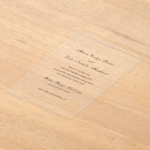 Invitations En Acrylique Faire un mariage traditionnel Enregistrer la date (Poser)