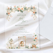 Fairy First Girl's Birthday Party Custom