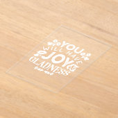 Invitations En Acrylique Faith and Happiness – Joy and Gladness Quotes (Poser)