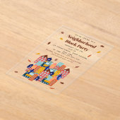 Invitations En Acrylique Fall Autumn Neighborhood Block Party (Poser)