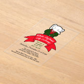 Invitations En Acrylique Fancy White Elephant Noël échange cadeau (Poser)