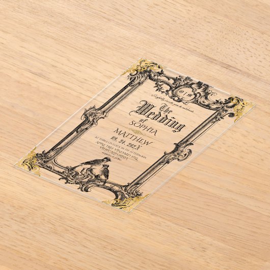 Invitations En Acrylique Fantasy Medieval Wedding  (Poser)