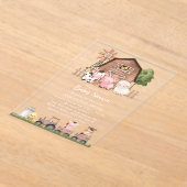 Invitations En Acrylique Farm Animals, Cute Animals, Barn, Baby Shower (Poser)