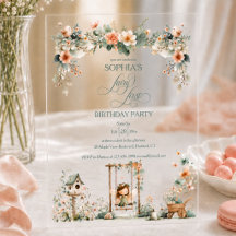 Fée Première Fête d'anniversaire de fille sur mesu
