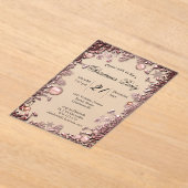 Invitations En Acrylique Festive Pink Celebration Baubles Christmas Party (Poser)