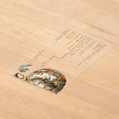 Invitations En Acrylique Fête bébé Li'l Pumpkin (Poser)