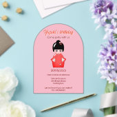Invitations En Acrylique fête d'anniversaire de poupée japonaise (Insitu (Mariage))