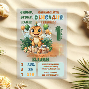 Invitations En Acrylique Fête d'anniversaire du 1er anniversaire du joli pe