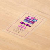 Invitations En Acrylique Fête d'anniversaire Let's Disco (Poser)