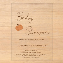 Fête de bébé au thème de citrouille moderne et mix