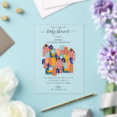 Invitations En Acrylique Fête de Bébé de la Maison de Quartier (Insitu (Mariage))