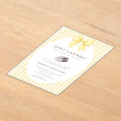 Invitations En Acrylique Fête de bébé Holy Cannoli Bow (Poser)