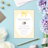 Invitations En Acrylique Fête de bébé Holy Cannoli Bow (Insitu (Mariage))