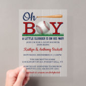 Invitations En Acrylique Fête de bébé pour garçons de baseball (In situ (ordinateur de poche))