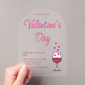 Invitations En Acrylique Fête de la Saint Valentin (In situ (ordinateur de poche))