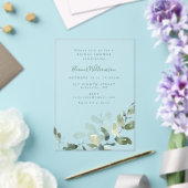 Invitations En Acrylique Fête de mariage bohème moderne avec botanique d'eu (Insitu (Mariage))