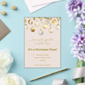 Invitations En Acrylique fête de Noël (Insitu (Mariage))