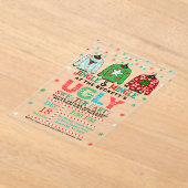 Invitations En Acrylique Fête de Noël affreuse (Poser)
