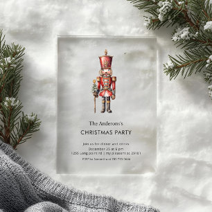 Invitations En Acrylique Fête de Noël Casse-Noisette