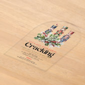 Invitations En Acrylique Fête de Noël Cracking Nutcracker (Poser)
