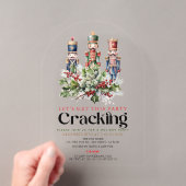 Invitations En Acrylique Fête de Noël Cracking Nutcracker (In situ (ordinateur de poche))