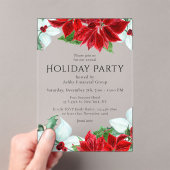 Invitations En Acrylique Fête de Noël de l'entreprise moderne (In situ (ordinateur de poche))