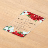 Invitations En Acrylique Fête de Noël de l'entreprise moderne (Poser)