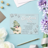 Invitations En Acrylique Fête de Noël d'entreprise Gnome PineTree Bokeh (Insitu (Mariage))