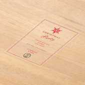 Invitations En Acrylique Fête de Noël des entreprises modernes (Poser)