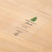Invitations En Acrylique Fête de Noël des entreprises transparentes (Poser)
