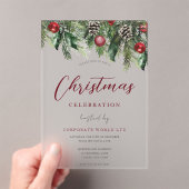Invitations En Acrylique Fête de Noël du bureau de l'entreprise (In situ (ordinateur de poche))