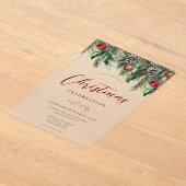 Invitations En Acrylique Fête de Noël du bureau de l'entreprise (Poser)