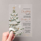 Invitations En Acrylique Fête de Noël | Festive (In situ (ordinateur de poche))