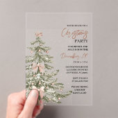 Invitations En Acrylique Fête de Noël | Festive (In situ (ordinateur de poche))