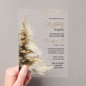 Invitations En Acrylique Fête de Noël Luxueuse (In situ (ordinateur de poche))