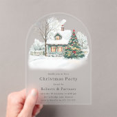 Invitations En Acrylique Fête de Noël ou fête de Noël (In situ (ordinateur de poche))
