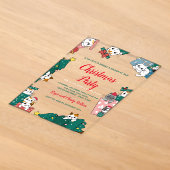 Invitations En Acrylique Fête de Noël pour chats (Poser)