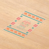 Invitations En Acrylique Fête de Noël Retro Knit Ugly Sweet (Poser)