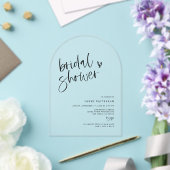 Invitations En Acrylique Fête des mariées Boho clair Acrylique partie Invit (Insitu (Mariage))
